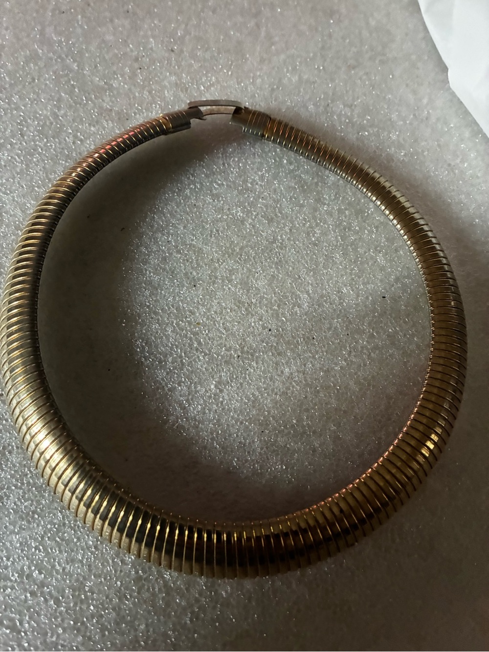 Gold-Tone Ribbed Collar Necklace - Women Jewelry